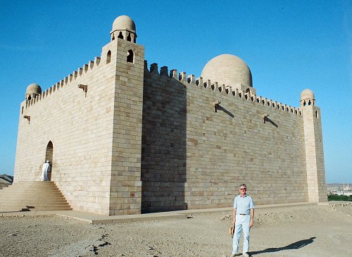 Fred R. Krug at the Aga Khan's mausoleum in Aswan