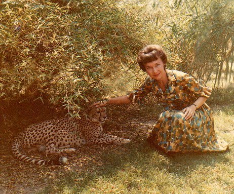 Rosemary Krug and Cheetah
