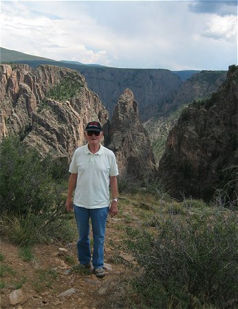Fred R. Krug in the Black Canyon, Colorado