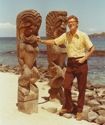 Fred R. Krug in the City of Refuge, Hawaii