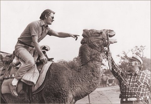 Fred R. Krug and Animal trainer Frank Inn