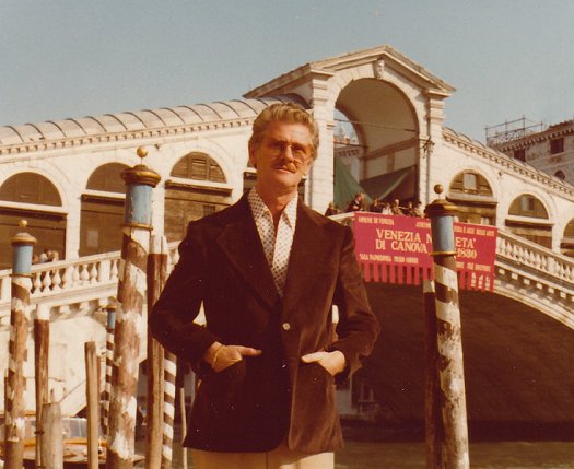 Fred R. Krug at the Rialto Bridge in Venice