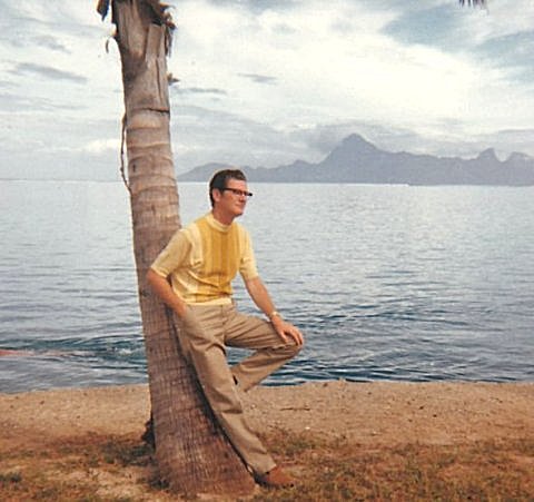 Producer Fred R. Krug in Papeete, Tahiti