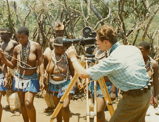 Cinematographer Fred R. Krug in Umfolozi National Park, South Africa